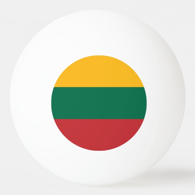 Bolinha De Ping Pong Bandeira da Lituânia (Frente)