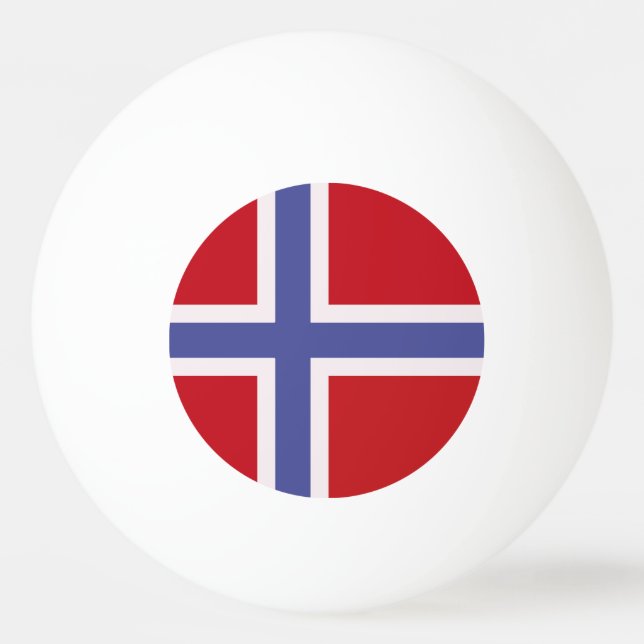 Bolinha De Ping Pong Bandeira da Noruega (Frente)