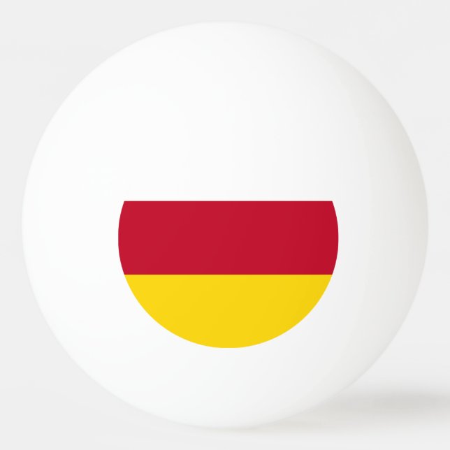 Bolinha De Ping Pong Bandeira da Ossétia do Norte (Frente)