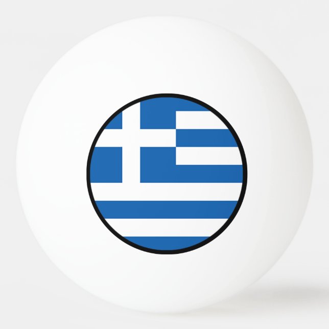 Bolinha De Ping Pong Bandeira da piscina, grega (Verso)