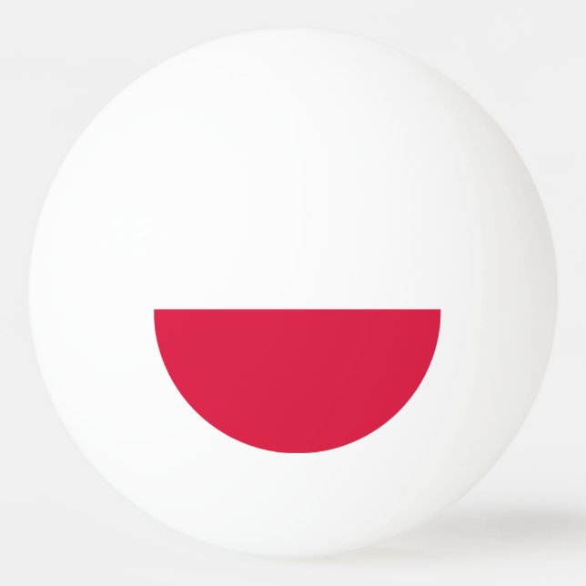Bolinha De Ping Pong Bandeira da Polônia (Frente)