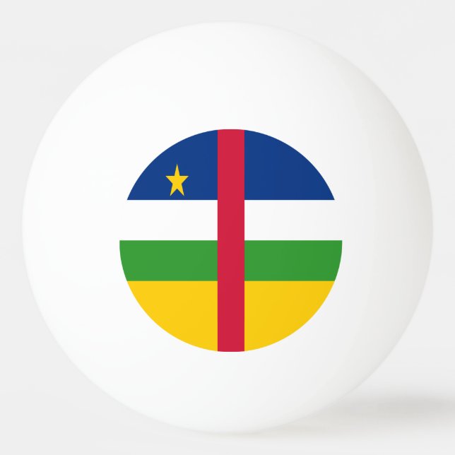 Bolinha De Ping Pong Bandeira da República Centro-Africana (Frente)
