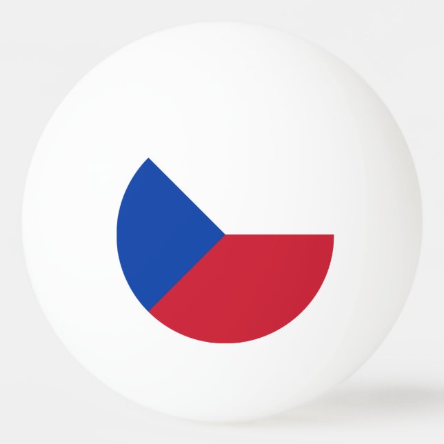 Bolinha De Ping Pong Bandeira da República Checa (Frente)