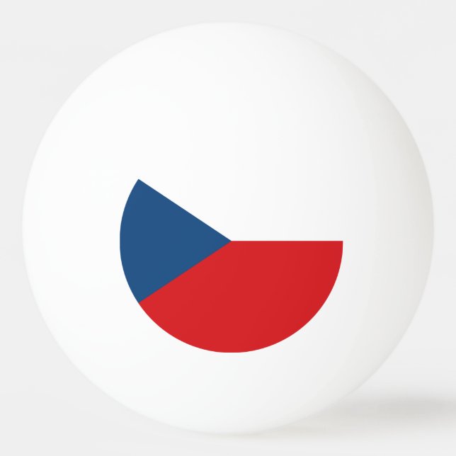 Bolinha De Ping Pong Bandeira da República Checa (Frente)