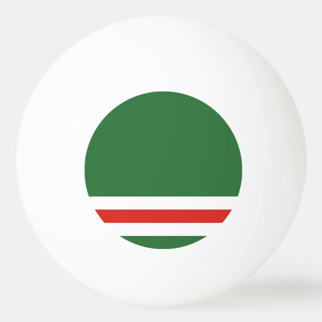 Bolinha De Ping Pong Bandeira da República da Chechênia (Frente)
