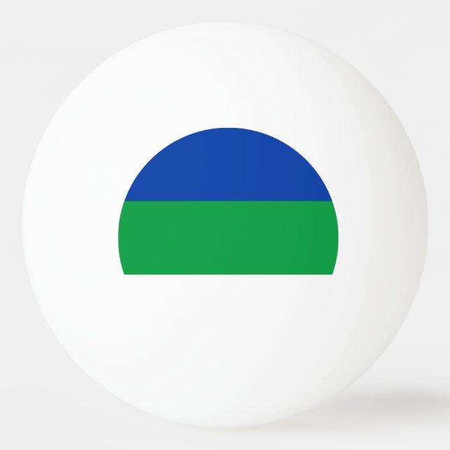 Bolinha De Ping Pong Bandeira da República Komi (Frente)