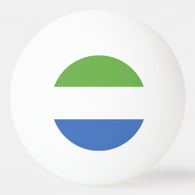 Bolinha De Ping Pong bandeira da Serra Leoa (Frente)