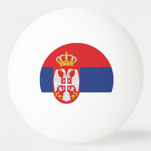 Bolinha De Ping Pong Bandeira da Sérvia