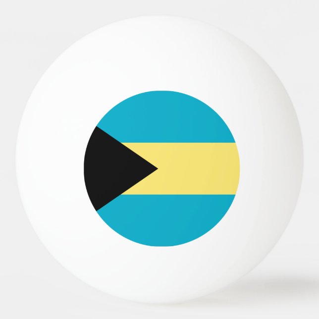 Bolinha De Ping Pong Bandeira das Bahamas (Verso)