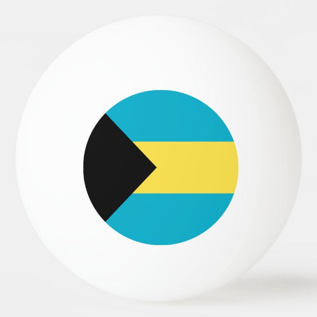 Bolinha De Ping Pong Bandeira das Bahamas (Frente)