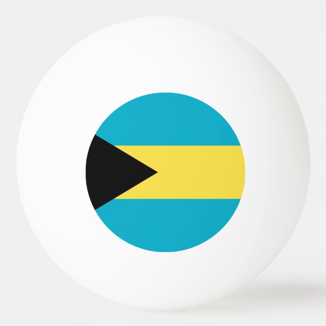 Bolinha De Ping Pong Bandeira das Bahamas (Verso)