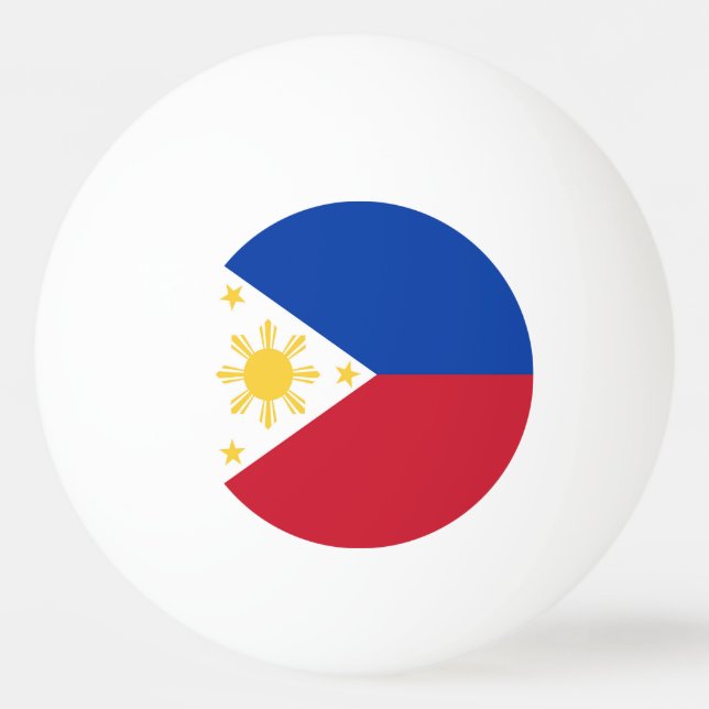 Bolinha De Ping Pong Bandeira das Filipinas (Frente)
