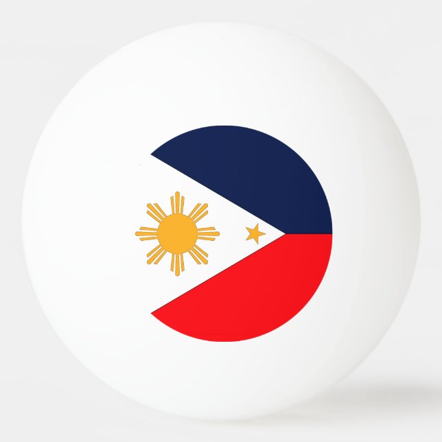 Bolinha De Ping Pong Bandeira das Filipinas (Frente)
