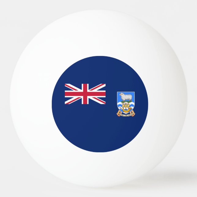 Bolinha De Ping Pong Bandeira das Ilhas Malvinas (Frente)