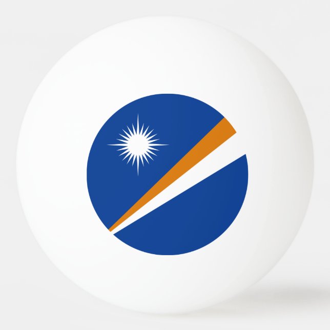 Bolinha De Ping Pong Bandeira das Ilhas Marshall (Frente)