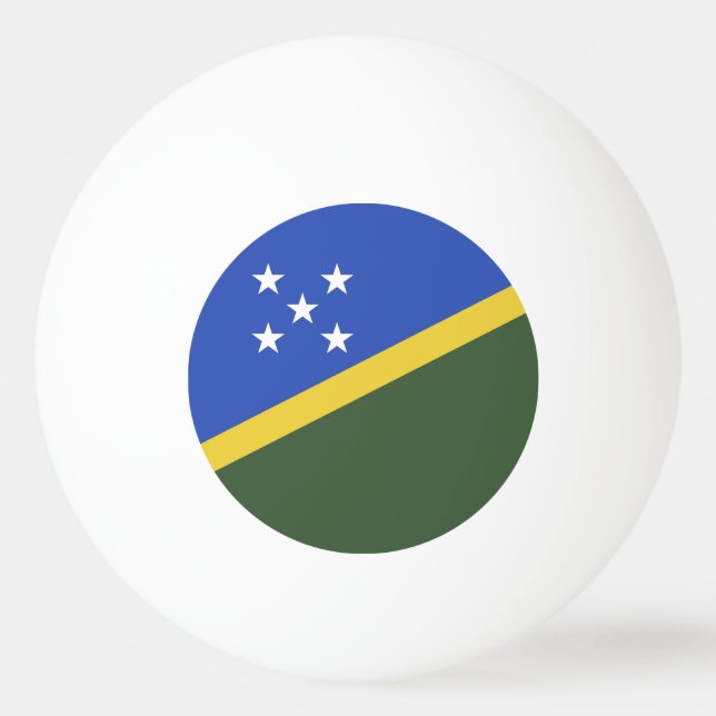 Bolinha De Ping Pong bandeira das Ilhas Salomão (Frente)