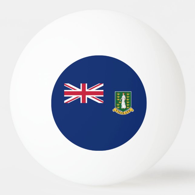 Bolinha De Ping Pong Bandeira das Ilhas Virgens Britânicas (Verso)