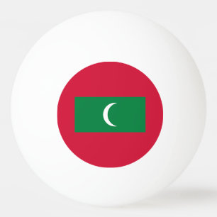 Bolinha De Ping Pong Bandeira das Maldivas