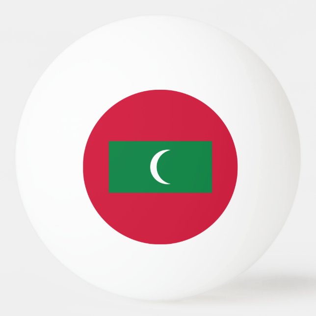 Bolinha De Ping Pong Bandeira das Maldivas (Frente)