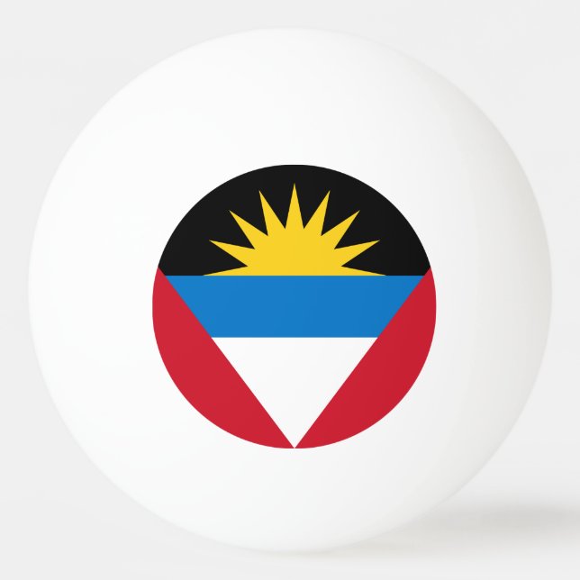 Bolinha De Ping Pong Bandeira de Antígua e Barbuda Patriótica (Frente)