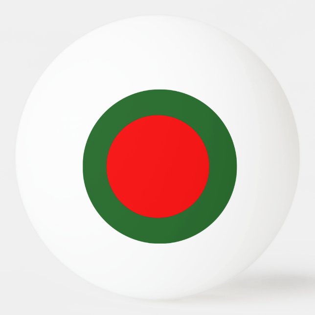 Bolinha De Ping Pong Bandeira de Bangladesh (Frente)