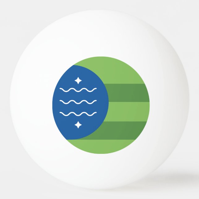 Bolinha De Ping Pong Bandeira de Bellingham, Washington (Frente)