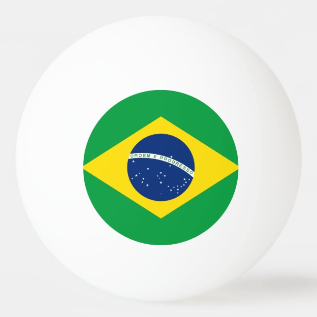 Bolinha De Ping Pong Bandeira de Brasil (Frente)