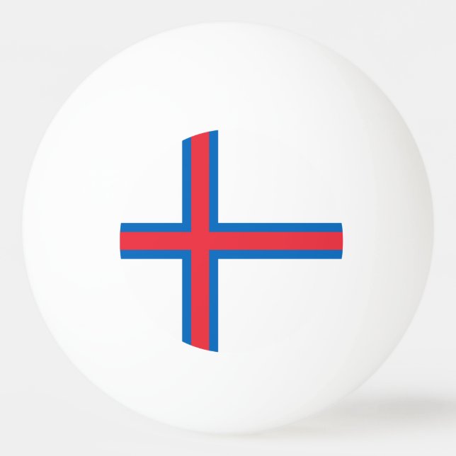 Bolinha De Ping Pong Bandeira de Faroe Island (Verso)