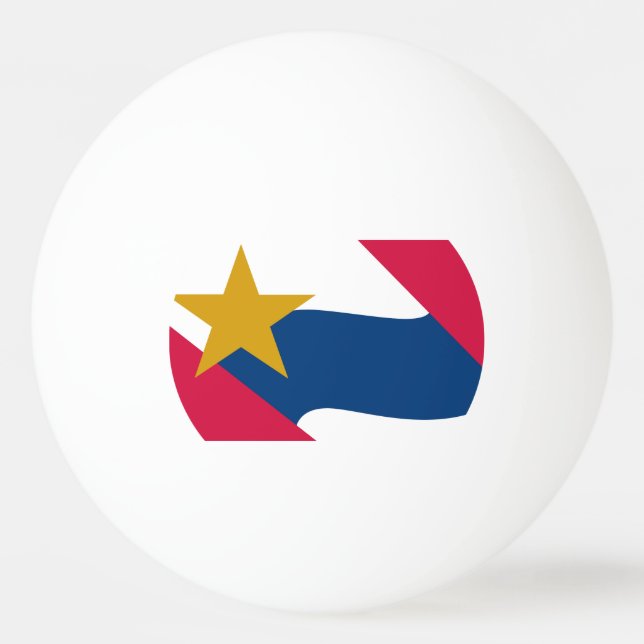 Bolinha De Ping Pong Bandeira de Lafayette, Indiana (Frente)