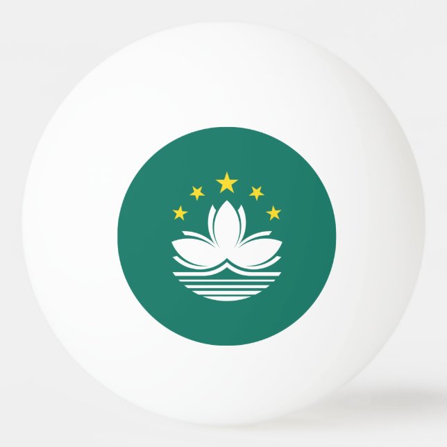 Bolinha De Ping Pong Bandeira de Macau (Frente)