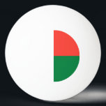 Bolinha De Ping Pong Bandeira de Madagáscar<br><div class="desc">Bandeira Patriótica de Madagáscar.</div>