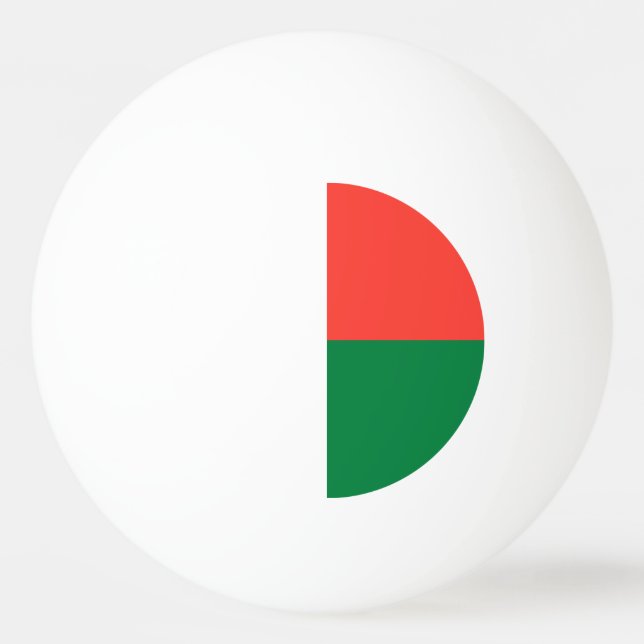 Bolinha De Ping Pong Bandeira de Madagáscar (Frente)