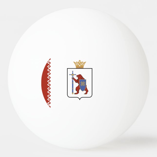 Bolinha De Ping Pong Bandeira de Mari El (Frente)