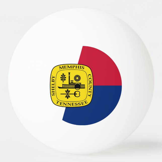 Bolinha De Ping Pong Bandeira de Memphis, Tennessee Ping Pong Ball (Frente)