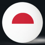 Bolinha De Ping Pong Bandeira de Mônaco<br><div class="desc">Bandeira patriótica de Mônaco.</div>