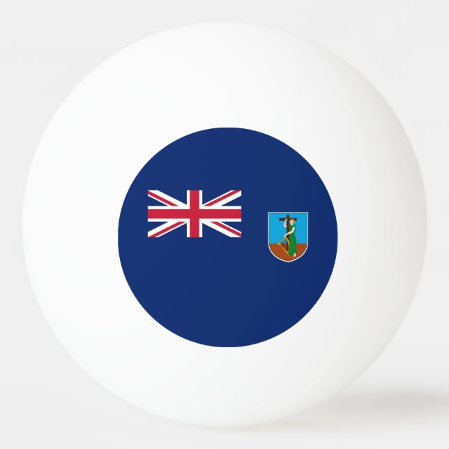 Bolinha De Ping Pong Bandeira de Montserrat (Frente)