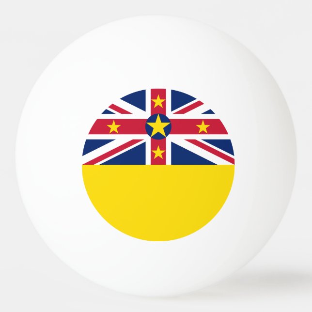 Bolinha De Ping Pong Bandeira de Niue (Frente)