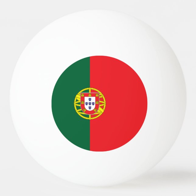 Bolinha De Ping Pong Bandeira de Portugal (Frente)