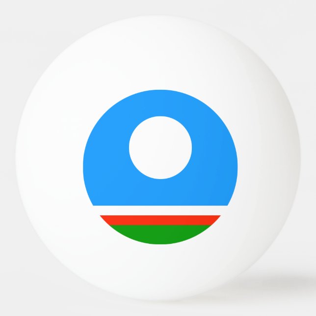 Bolinha De Ping Pong Bandeira de Sakha (Frente)
