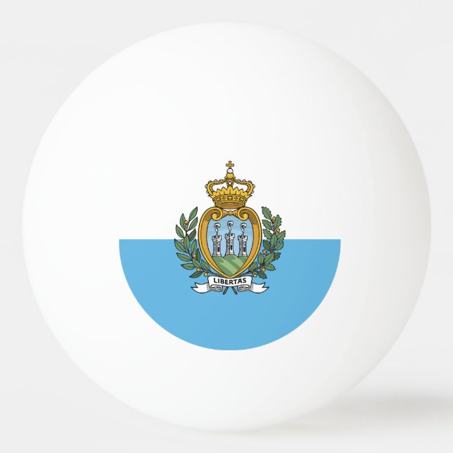 Bolinha De Ping Pong Bandeira de São Marinho (Frente)