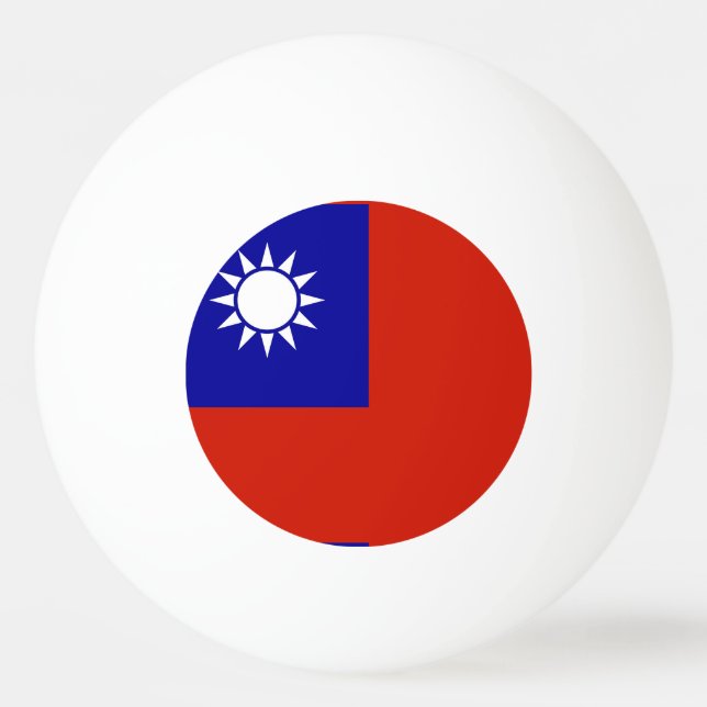 Bolinha De Ping Pong Bandeira de Taiwan (Frente)