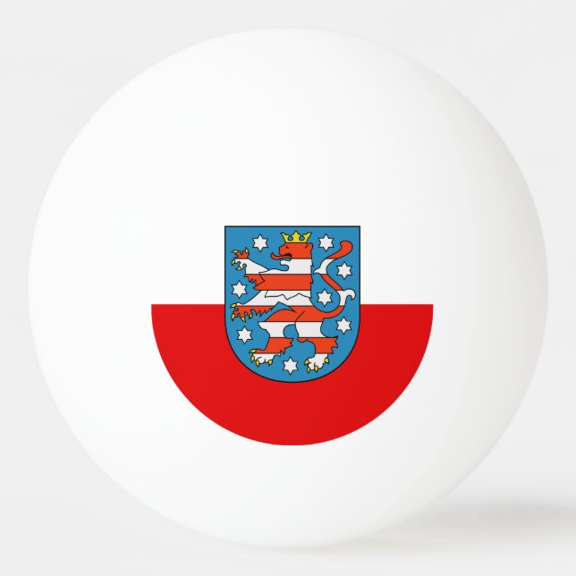 Bolinha De Ping Pong Bandeira de Thuringia Ping Pong Ball (Frente)