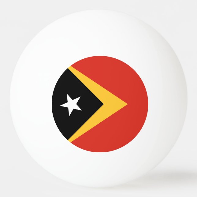 Bolinha De Ping Pong Bandeira de Timor Leste (Frente)