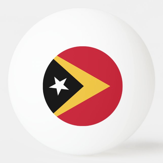 Bolinha De Ping Pong bandeira de Timor Leste (Frente)
