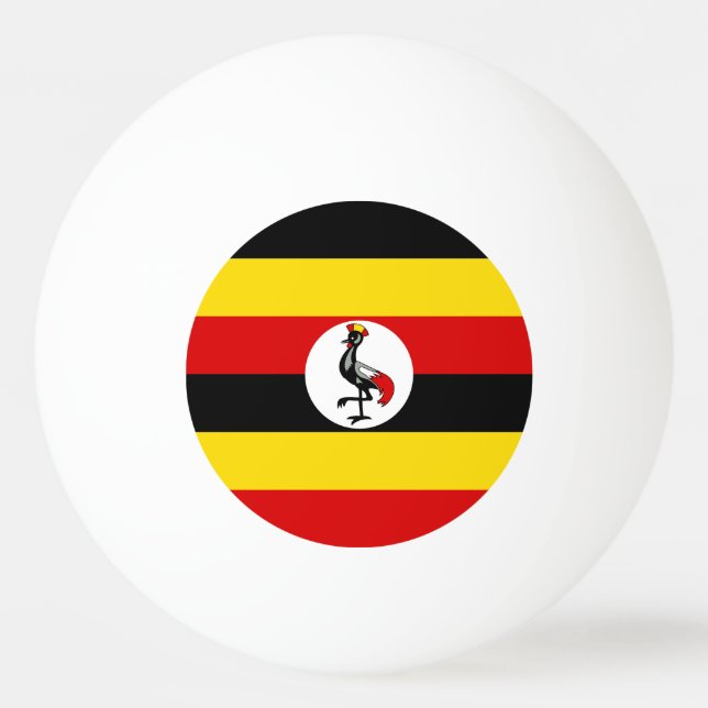 Bolinha De Ping Pong Bandeira de Uganda (Frente)