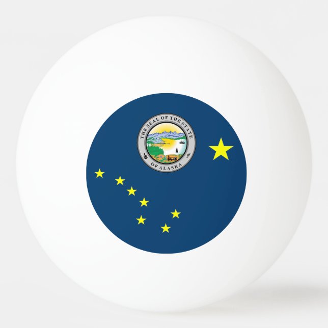Bolinha De Ping Pong bandeira do Alasca (Frente)