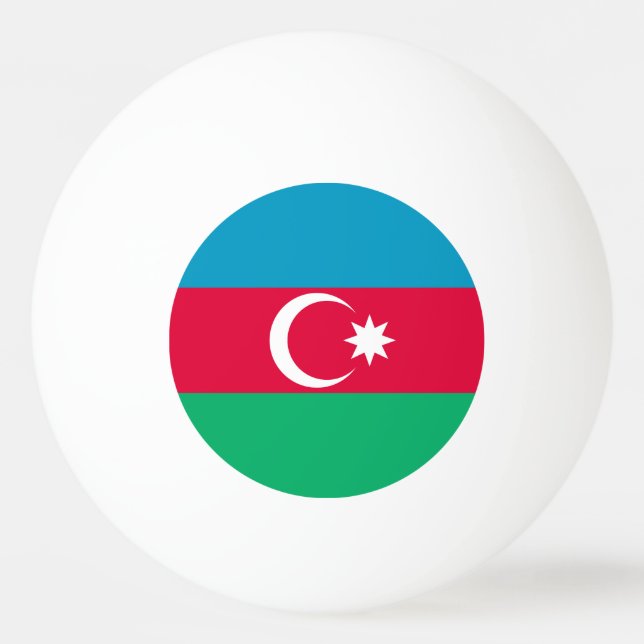 Bolinha De Ping Pong Bandeira do Azerbaijão Patriótico (Frente)