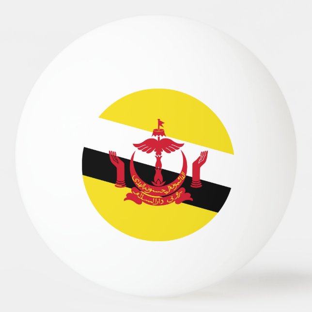 Bolinha De Ping Pong Bandeira do Brunei (Frente)
