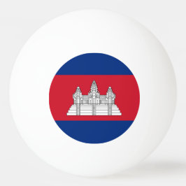 Bolinha De Ping Pong Bandeira do Camboja
