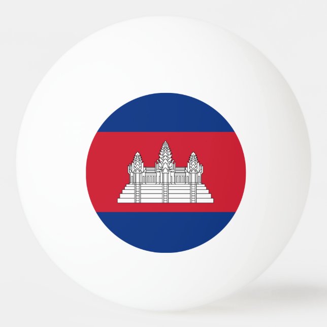 Bolinha De Ping Pong Bandeira do Camboja (Frente)